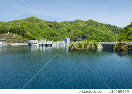 Yanba Dam in early summer, Gunma Prefecture Yanba Dam in early summer, Gunma Prefecture 139569429
