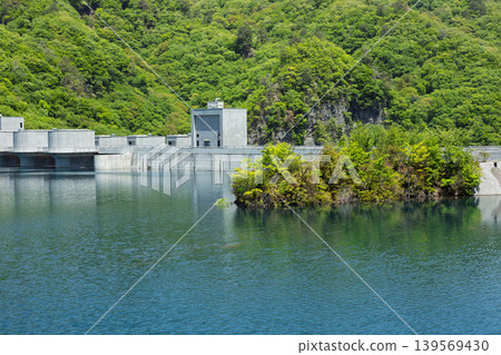 Yanba Dam in early summer, Gunma Prefecture Yanba Dam in early summer, Gunma Prefecture 139569430