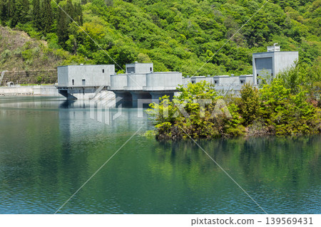 Yanba Dam in early summer, Gunma Prefecture Yanba Dam in early summer, Gunma Prefecture 139569431