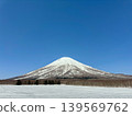 Snowy landscape of Mt. Yotei in Hokkaido (horizontal view) 139569762