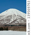 Snowy landscape of Mt. Yotei in Hokkaido (vertical view) 139569763