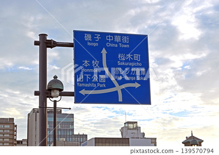 Minato Mirai guide signs Minato Mirai guide signs 139570794