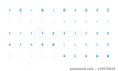 Vertical glitter decoration set Vertical glitter decoration set 139570810