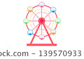 Simple illustration of a Ferris wheel 139570933