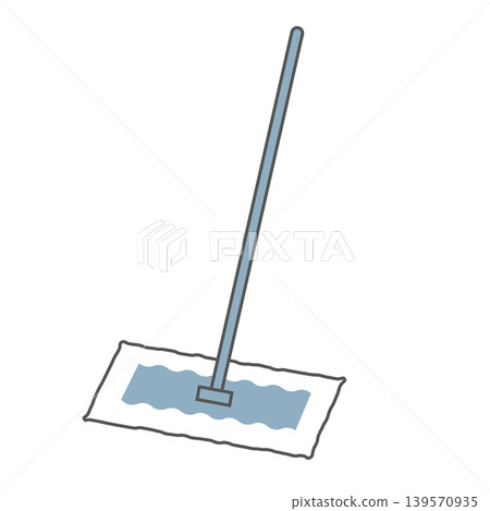 Illustration of a floor wiper. Cleaning tool, floor cleaning, cleaning supplies. Illustration of a floor wiper. Cleaning tool, floor cleaning, cleaning supplies. 139570935