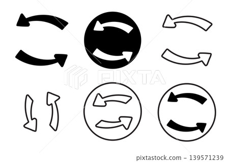 Arrows Load Icon Set Sync Symbol with Refresh and Circular Pointer Icons Set Arrows Load Icon Set Sync Symbol with Refresh and Circular Pointer Icons Set 139571239