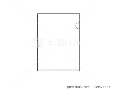 White clear file vector illustration White clear file vector illustration 139571483
