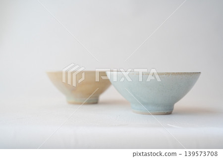 一對配套茶碗,益子燒,餐具,茶碗,一對 一對配套茶碗,益子燒,餐具,茶碗,一對 139573708