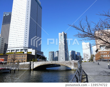 Minato Mirai seen from the Banjo Bridge Minato Mirai seen from the Banjo Bridge 139574722