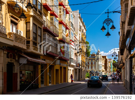 Houses and streets of Cartagena town, Spain Houses and streets of Cartagena town, Spain 139576192