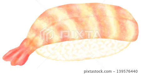 Shrimp sushi illustration Shrimp sushi illustration 139576440