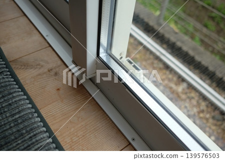 glass of a sliding window glass of a sliding window 139576503