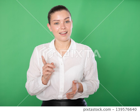 European girl is genuinely happy and jubilant European girl is genuinely happy and jubilant 139576640