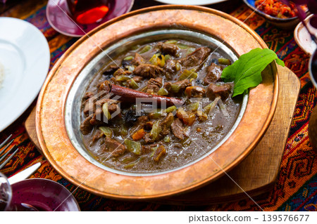 Turkish lamb meat saute mutancana Turkish lamb meat saute mutancana 139576677