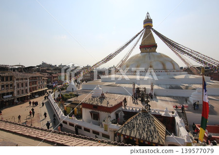 World Cultural Heritage Kathmandu Valley Boudhanath with the largest stupa of Tibetan Buddhism in Nepal World Cultural Heritage Kathmandu Valley Boudhanath with the largest stupa of Tibetan Buddhism in Nepal 139577079