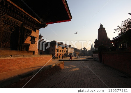 Beautiful scenery of Durbar Square in Bhaktapur, Nepal 139577381
