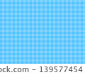 Blue gingham check pattern background seamless fabric texture 139577454