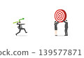 Business teamwork together throwing green line graph arrow to hit target for corporate success synergy profit growth and financial investment achievement goal concept 139577871