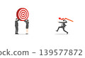 Business team together throwing red line graph arrow to hit target for crisis management risk rebalancing and financial loss prevention in difficult economic market situation 139577872