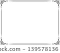 Antique design frame/star/black/illustration/material 139578136