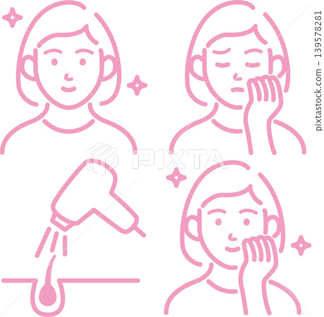 美容、全身除毛、美容醫學、醫療除毛、除毛、圖標、雷射除毛、除毛、女性、人物、線條畫、材料 139578281