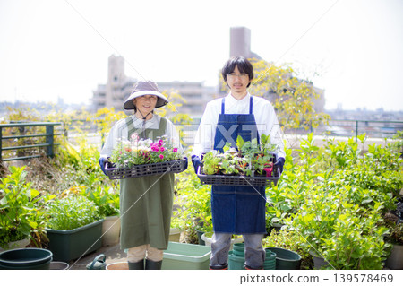 園藝、日式、情侶、陽台、親子 139578469