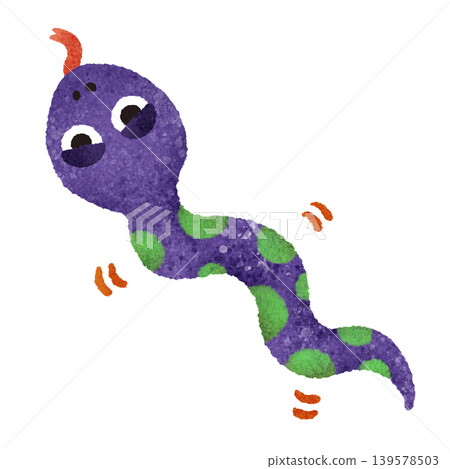 可愛的蛇手繪插畫素材 可愛的蛇手繪插畫素材 139578503