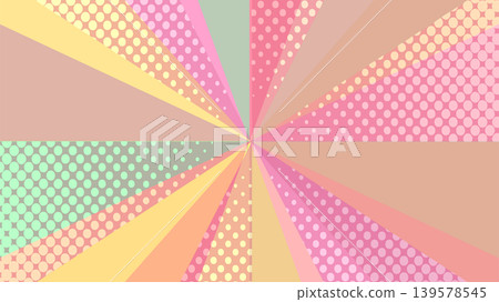 Colorful pop art style radial halftone background Colorful pop art style radial halftone background 139578545