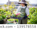 日本婦女種植花苗 139578558