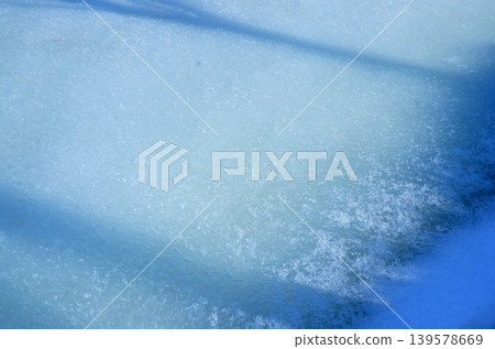 Abstract blue ice texture with snow crystals Abstract blue ice texture with snow crystals 139578669