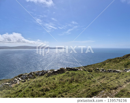 Scenic coastal landscape with blue sea and sky Scenic coastal landscape with blue sea and sky 139579236