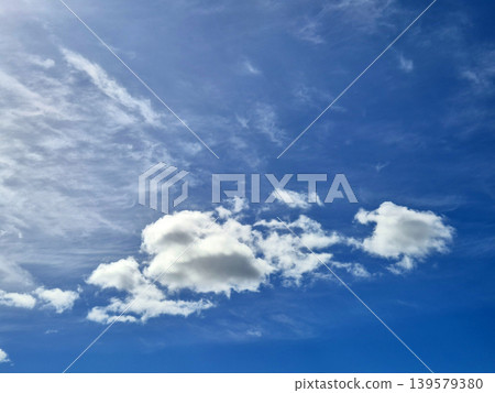 Blue Sky with Soft White Clouds Blue Sky with Soft White Clouds 139579380