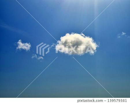 Blue sky with soft white clouds Blue sky with soft white clouds 139579381