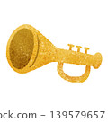 Cute hand-drawn illustration of a trumpet Cute hand-drawn illustration of a trumpet 139579657