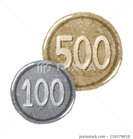 Cute hand-drawn money illustration material Cute hand-drawn money illustration material 139579658