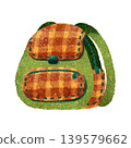 Cute hand-drawn illustration of a backpack Cute hand-drawn illustration of a backpack 139579662