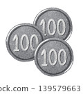 Cute hand-drawn money illustration material Cute hand-drawn money illustration material 139579663