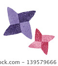 Cute hand-drawn illustration of a shuriken Cute hand-drawn illustration of a shuriken 139579666
