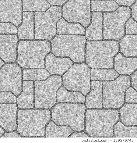 Seamless pattern of granite outdoor tiled. High-resolution photo filter. 139579743