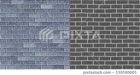 Old grey brick wall background. Block texture via an alpha channel. Old grey brick wall background. Block texture via an alpha channel. 139580005