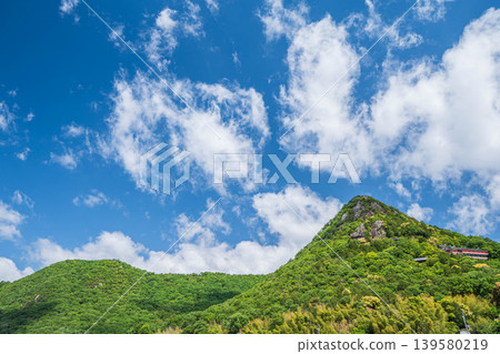 Fresh greenery on Mt. Akagami (Mt. Tarobo), Higashiomi City, Shiga Prefecture 139580219