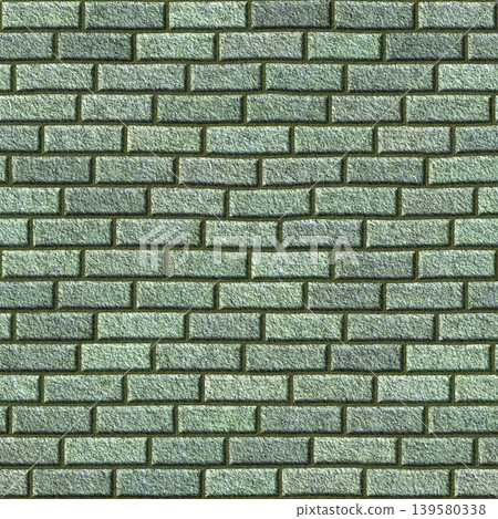Green Stone Brick Wall Texture Seamless Background Green Stone Brick Wall Texture Seamless Background 139580338