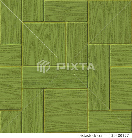 Green Crisscross Wood Paving Tile Texture Seamless Green Crisscross Wood Paving Tile Texture Seamless 139580377