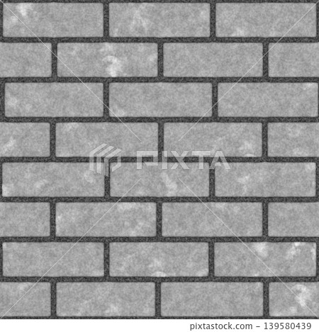 Light Grey Stone Brick with Dark Mortar Texture 139580439