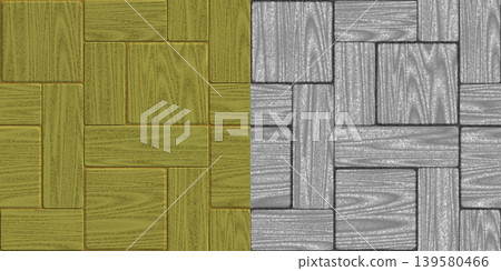 Green and Grey Wood Crisscross Paving Tile Comparison 139580466
