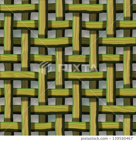 Green Woven Wood Texture Seamless Pattern 139580467