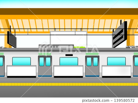 Conventional train lines and platform doors 139580572