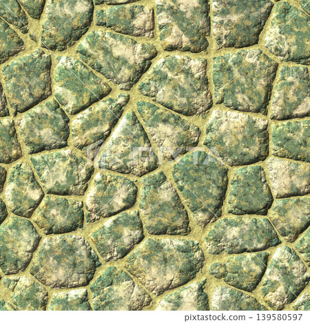 Green Granite Stone Walkway Seamless Texture 139580597