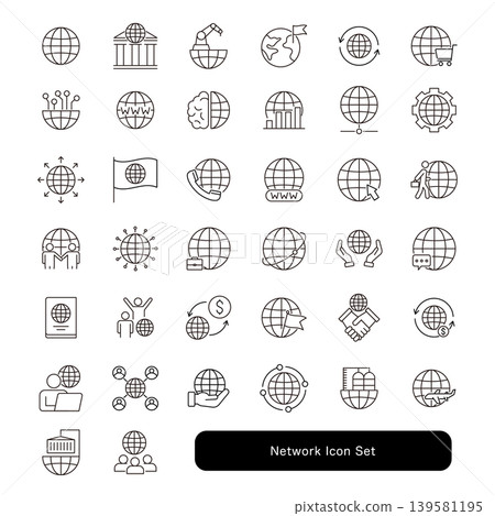 Network Icon Set Network Icon Set 139581195
