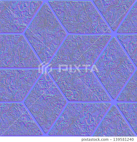 Rugged Geometric Stone Grid Normal Map Rugged Geometric Stone Grid Normal Map 139581240